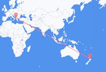 Flyg från Tauranga, Nya Zeeland till Tirana, Albanien