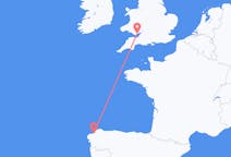Flyg från A Coruña, Spanien till Cardiff, Wales