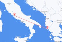 出发地 意大利罗马目的地 希腊克基拉市的航班