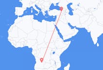 Flyreiser fra Luena, Angola til Erzurum, Tyrkia