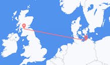 Flug frá Rostock, Þýskalandi til Glasgow, Skotlandi