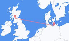 Flyrejser fra Rostock, Tyskland til Glasgow, Skotland