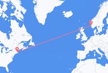 Flights from Boston, the United States to Haugesund, Norway