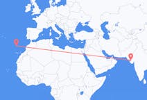 Vluchten van Kandla, India naar Funchal, Portugal