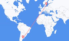 Flyrejser fra Bahía Blanca, Argentina til Kalmar, Sverige