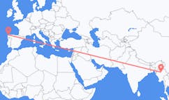 Flights from Mandalay to La Coruña