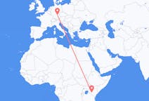 Flyg från Nairobi, Kenya till Nürnberg, Tyskland