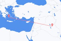 Flyg från Baghdad, Irak till Plaka, Grekland