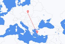 Flights from Samos in Greece to Katowice in Poland