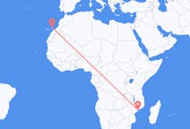 Flyreiser fra Quelimane, Mosambik til Lanzarote, Spania