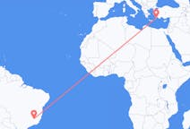 Flyrejser fra Belo Horizonte, Brasilien til Rhodes, Grækenland