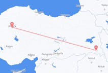 Vluchten van Ankara, Turkije naar Hakkâri, Turkije