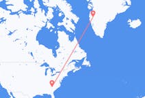 Рейсы из Гринвилля (Соединенные Штаты) в Кангерлуссуак (Гренландия)