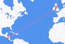 Flyrejser fra Managua, Nicaragua til Liverpool, England
