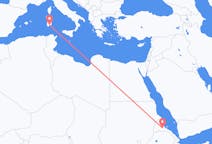 Flyreiser fra Asmara, til Cagliari
