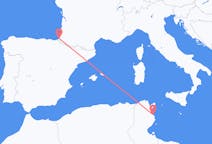 出发地 突尼斯出发地 莫纳斯提尔目的地 法国比亚里茨的航班