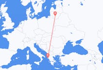 出发地 立陶宛出发地 考那斯目的地 希腊克基拉市的航班