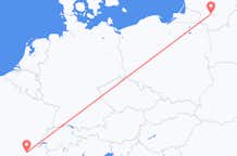 Flights from Lyon to Kaunas