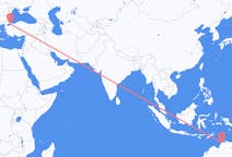 Flyrejser fra Darwin, Australien til Istanbul, Tyrkiet