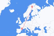 Flights from Pajala, Sweden to Barcelona, Spain
