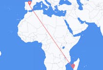 Flyreiser fra Toliara, Madagaskar til Madrid, Spania