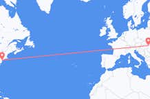 Flights from New York to Debrecen