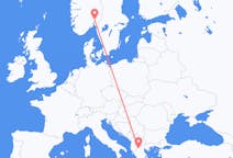 Flights from Kastoria, Greece to Oslo, Norway