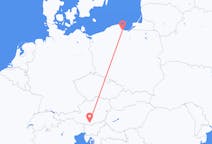 Flug frá Klagenfurt, Austurríki til Gdansk, Póllandi
