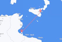Flights from Djerba, Tunisia to Catania, Italy