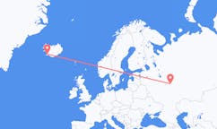 Flyg från staden Reykjavik till staden Nizjnij Novgorod