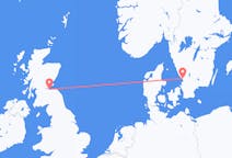 Flights from Halmstad, Sweden to Edinburgh, the United Kingdom