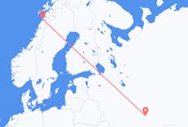Vluchten van Penza naar Bodø