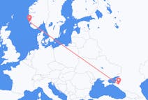 Flights from Krasnodar, Russia to Haugesund, Norway