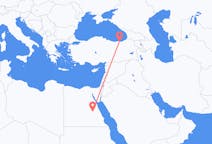 Loty z Luksor, Egipt do Trabzon, Turcja
