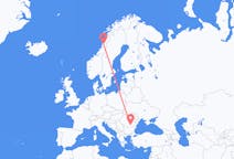 Fly fra București til Mosjøen
