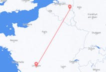 Flyg från Maastricht, Nederländerna till Limoges, Frankrike