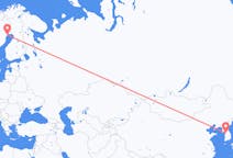 Flyrejser fra Seoul, Sydkorea til Luleå, Sverige