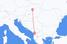 出发地 阿尔巴尼亚地拉那目的地 匈牙利布达佩斯的航班