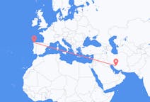 Flyrejser fra Shiraz, Iran til La Coruña, Spanien