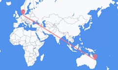 Flyrejser fra Gladstone, Australien til Hamborg, Tyskland