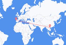 Vluchten van Hanoi, Vietnam naar Porto, Portugal