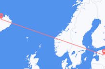 Flyreiser fra Akureyri, Island til Tartu, Estland