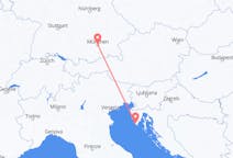Flights from Pula in Croatia to Munich in Germany