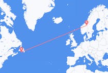 Flights from from Saint-Pierre to Roros