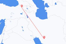 出发地 伊朗出发地 設拉子目的地 土耳其卡爾斯的航班