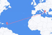 Flyreiser fra Antigua, Antigua og Barbuda til Korfu, Hellas