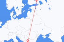Flyg från Villmanstrand, Finland till Skopje, Nordmakedonien