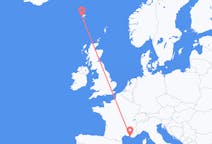 フェロー諸島のから ソルヴァーグル、フランスのへ マルセイユフライト