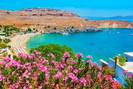 Photo of Rhodes island that is famous for historic landmarks and beautiful beaches ,Greece.