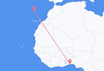 Flyreiser fra Cotonou, Benin til Funchal, Portugal